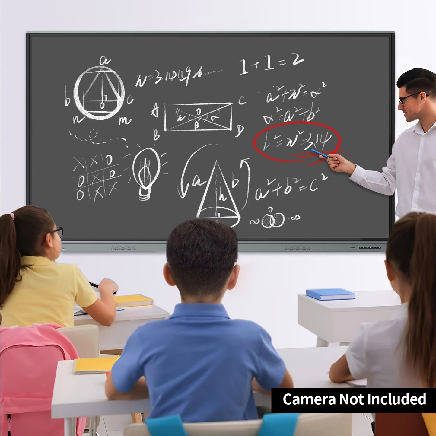 Shiarffe 55 inch Smart Board Touch Screen Interactive Whiteboard for Classroom Home Office